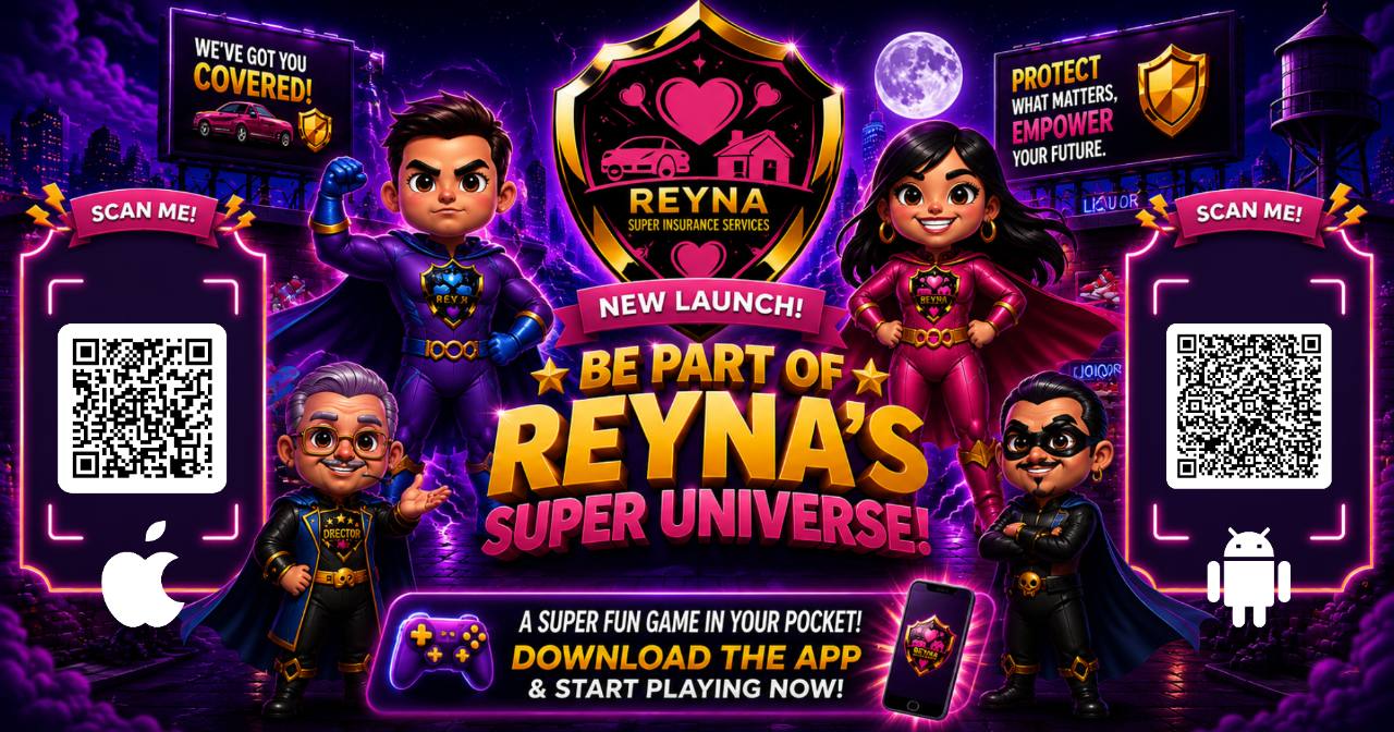 Be part of Reyna’s Super Universe and download the app